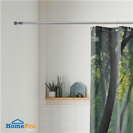 ราวม่านอะลูมิเนียม MOYA HM88120 สีโครเมียม_2