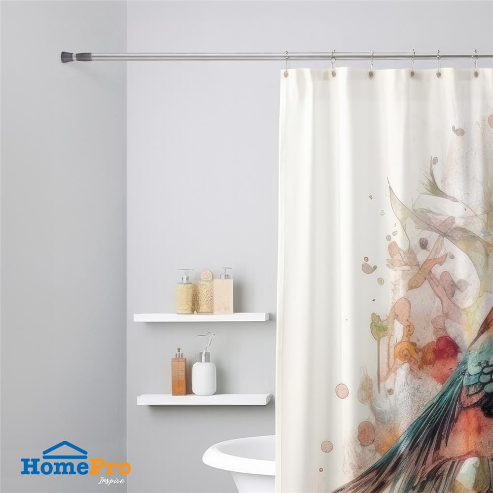 ราวม่านอะลูมิเนียม MOYA HM8313 สีโครเมียม