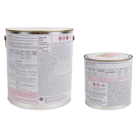 สีงานอุตสาหกรรมและสีทับหน้า TOA TOP GUARD PART A+B RAL7035 สีเทา1 แกลลอน_1