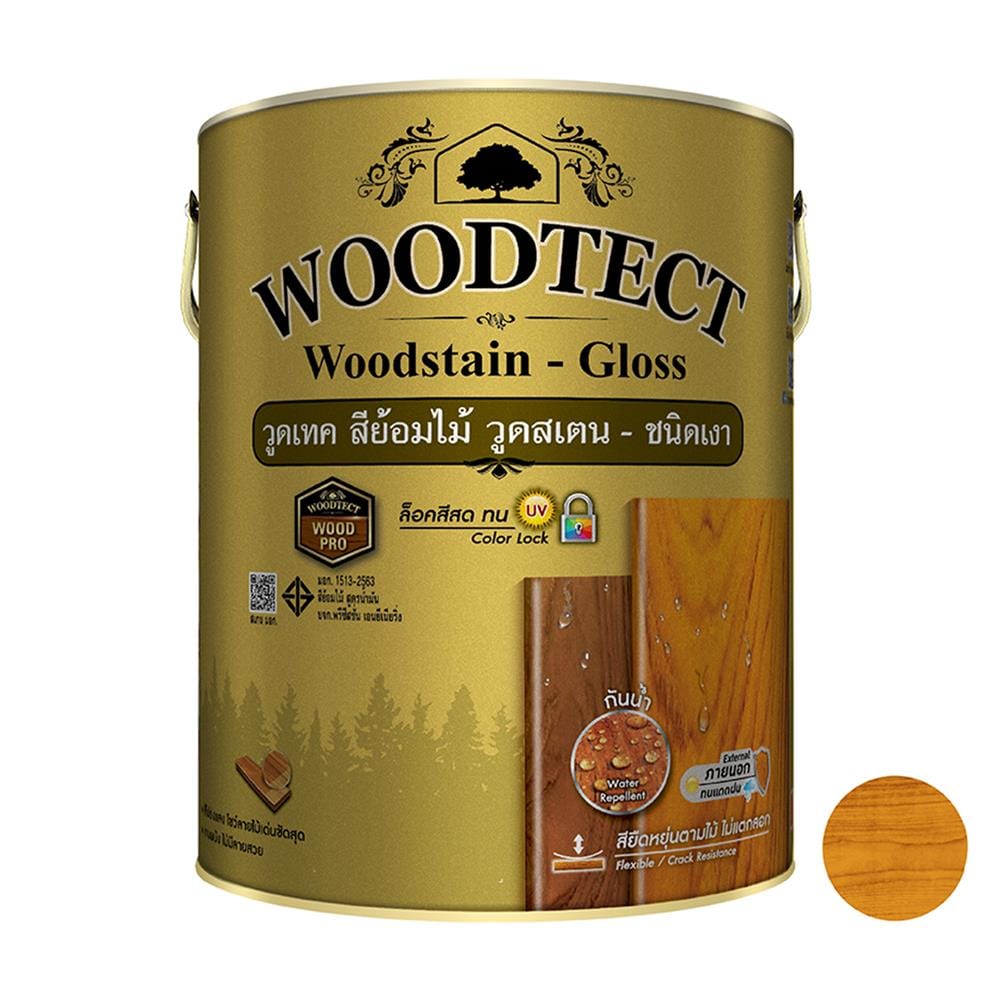 WOODSTAIN SEMI-GLOSS WOODTECT WOOD STAIN 101 TEAK 1GAL