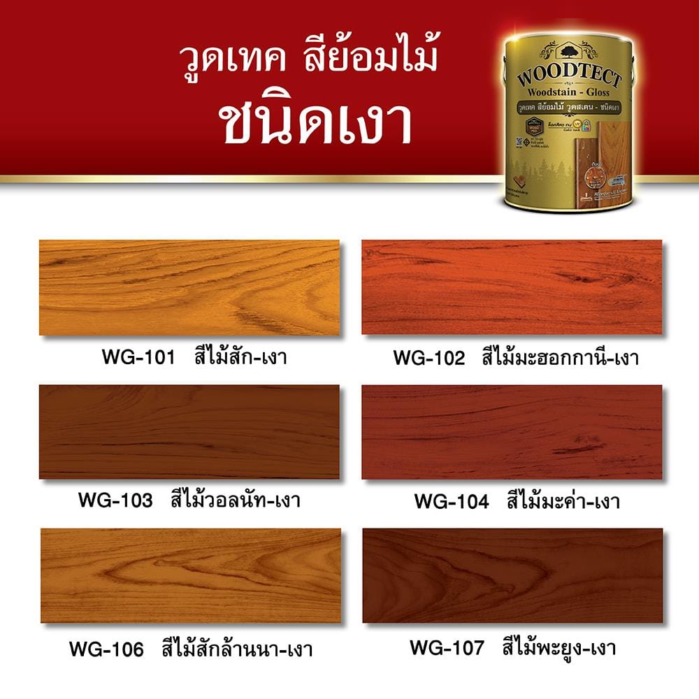 WOODSTAIN SEMI-GLOSS WOODTECT WOOD STAIN 101 TEAK 1GAL