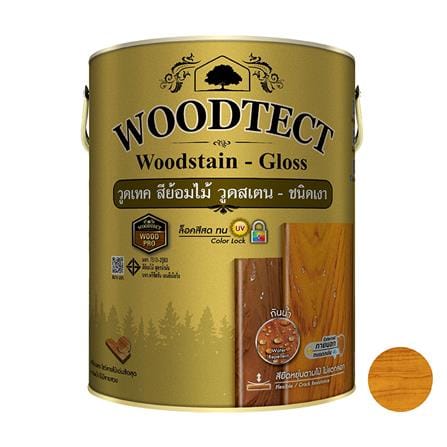 WOODSTAIN SEMI-GLOSS WOODTECT WOOD STAIN 101 TEAK 1GAL_0