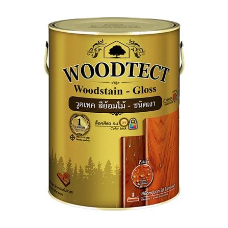 สีย้อมไม้ WOODTECT 101 สีไม้สัก เงา 1/4GL
