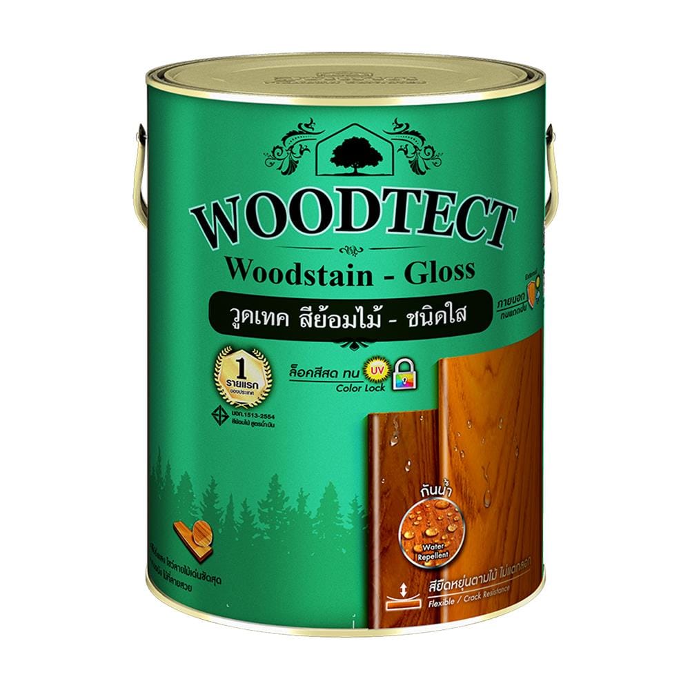 สีย้อมไม้ WOODTECT 301 สีใส เงา 1/4GL