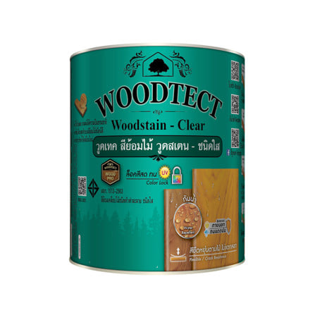 สีย้อมไม้ ชนิดด้าน WOODTECT 302 สีใส 1/4 แกลลอน