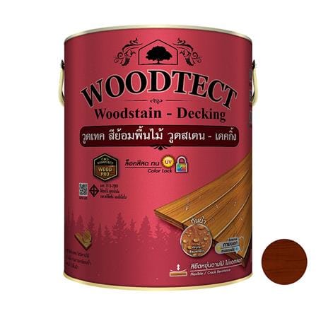 สีย้อมพื้นไม้ ชนิดด้าน WOODTECT 504 สีวอลนัท 1 แกลลอน