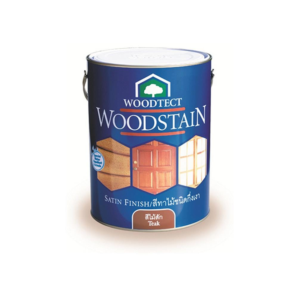สีย้อมไม้ ชนิดกึ่งเงา WOODTECT 204 สีไม้ประดู่ 1 แกลลอน