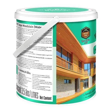 สีย้อมไม้ WOODTECT AQUA WOODSTAIN 302 สีใส ด้าน 1 แกลลอน_3