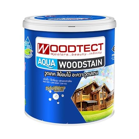 สีย้อมไม้ WOODTECT AQUA AG-101 สีไม้สัก เงา 1 แกลลอน_0
