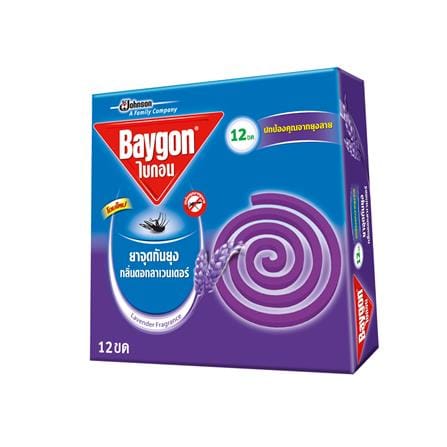 ยาจุดกันยุง BAYGON 144 กรัม 12 ขด ลาเวนเดอร์_0