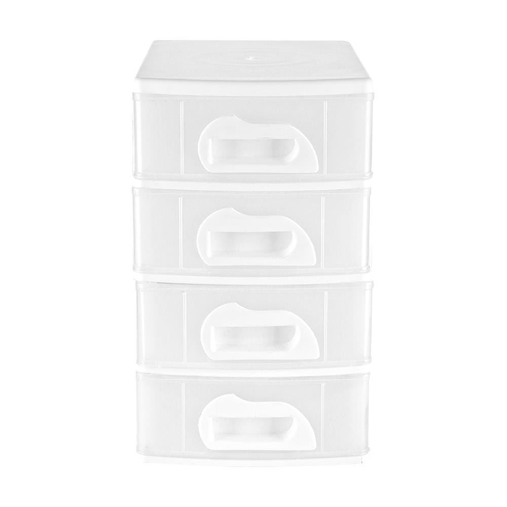 ชั้นลิ้นชักเล็ก 4 ชั้น API 1034 18.5X26.3X31 ซม. สีขาว