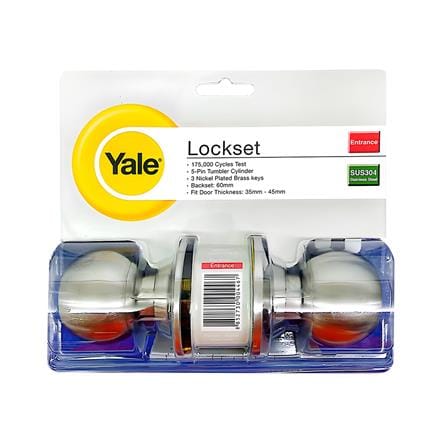 ลูกบิดประตู หัวกลม YALE KN-VCA5127US32D สีสเตนเลส_2