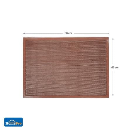 พรมเช็ดเท้าดักฝุ่น HOME LIVING STYLE Z 48X68 ซม. สีน้ำตาล_7