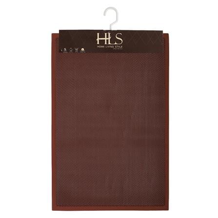 พรมเช็ดเท้าดักฝุ่น HOME LIVING STYLE Z 58X78 ซม. สีน้ำตาล_2