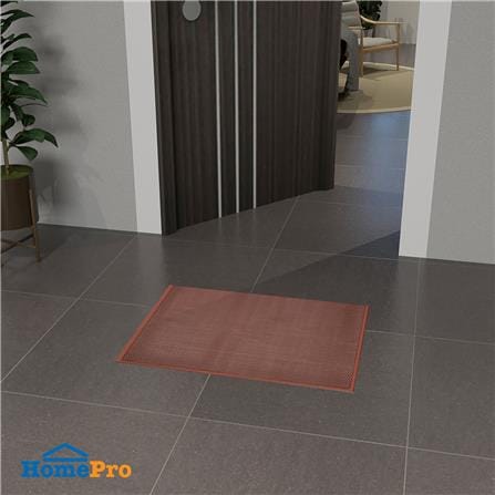 พรมเช็ดเท้าดักฝุ่น HOME LIVING STYLE Z 58X78 ซม. สีน้ำตาล_6