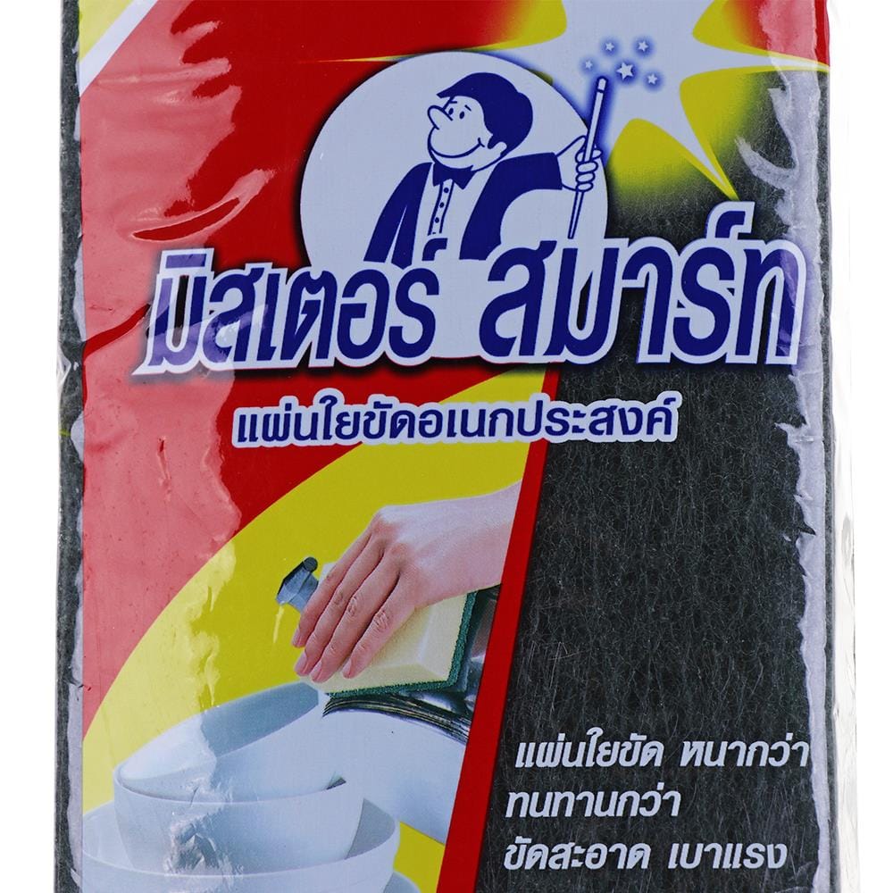 แผ่นใยขัด MR.SMART 3956-3 4x6 นิ้ว แพ็ก 3 ชิ้น