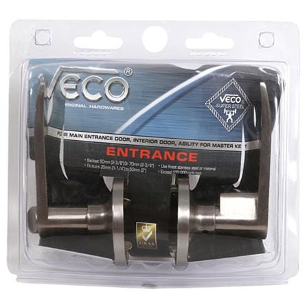 มือจับก้านโยก ห้องน้ำ VECO 6414-SS-BK สีสเตนเลส