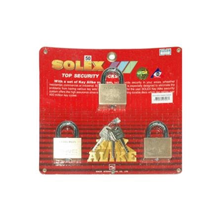 กุญแจคีย์อะไลก์ SOLEX KAEXTRA50/3 50 มม. แพ็ก 3 ชิ้น