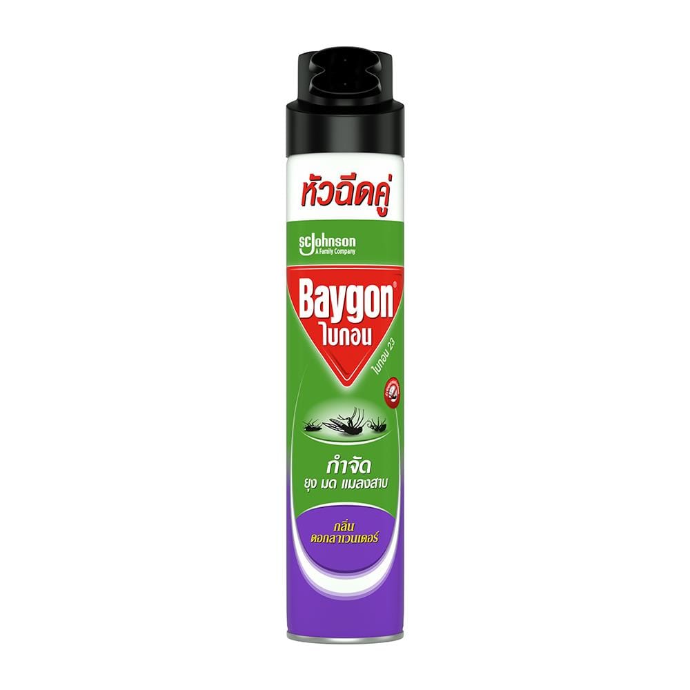 สเปรย์กำจัดแมลง BAYGON LAVENDER 600 มล.