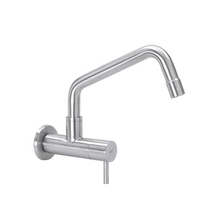 ก๊อกซิงค์เดี่ยวผนัง WS WS-0232C สเตนเลส