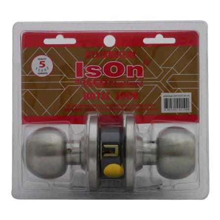 ลูกบิดประตูโรงแรม หัวกลม ISON HT 8013 SS สีสเตนเลส_0