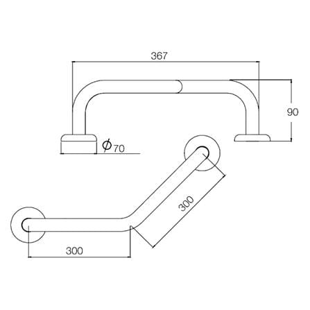 ราวมือจับ ตัว V WS HR-1101-30_1
