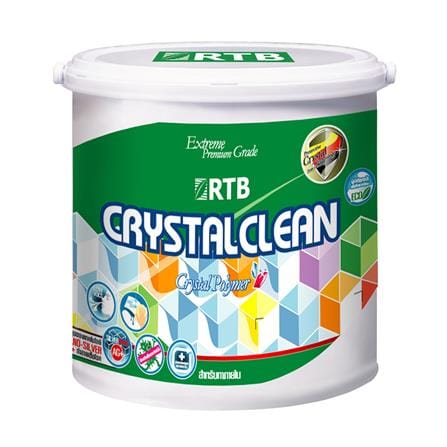 สีน้ำทาภายใน ชนิดกึ่งเงา RTB CRYSTAL CLEAN BASE C สีขาว 2.5 แกลลอน_0