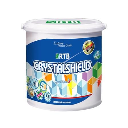 สีน้ำทาภายนอก ชนิดด้าน RTB CRYSTAL SHIELD BASE A สีขาว 1 แกลลอน