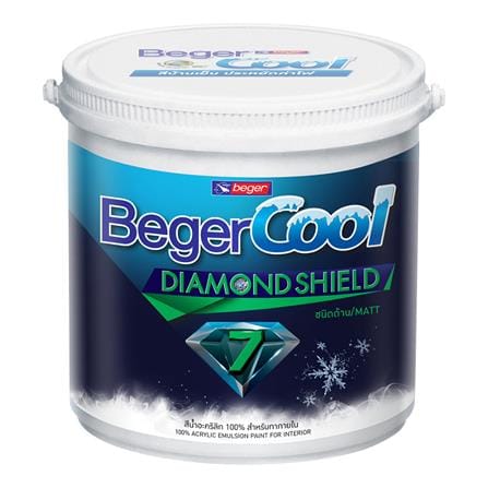 สีน้ำทาฝ้า BEGERCOOL DIAMONDSHIELD 7 3511 ด้าน 5 แ...