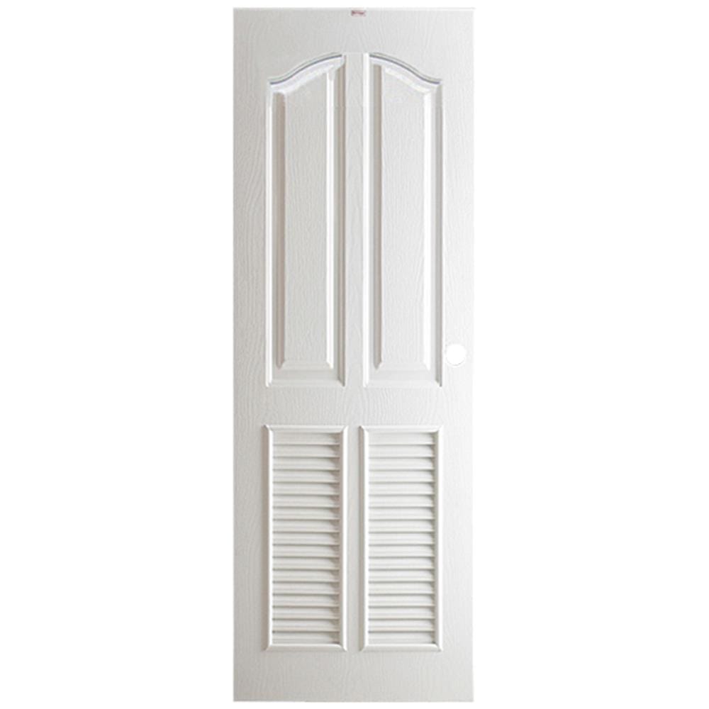 ประตูห้องน้ำ UPVC PARAZZO ML006 70X200 ซม. สีขาว เจาะลูกบิด
