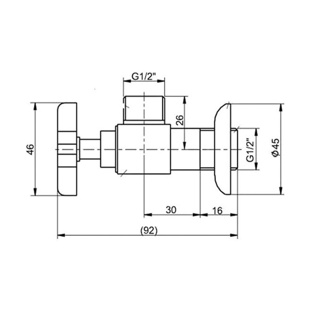 สต๊อปวาล์ว 1ทาง KOHLER K-12066T-3-CP