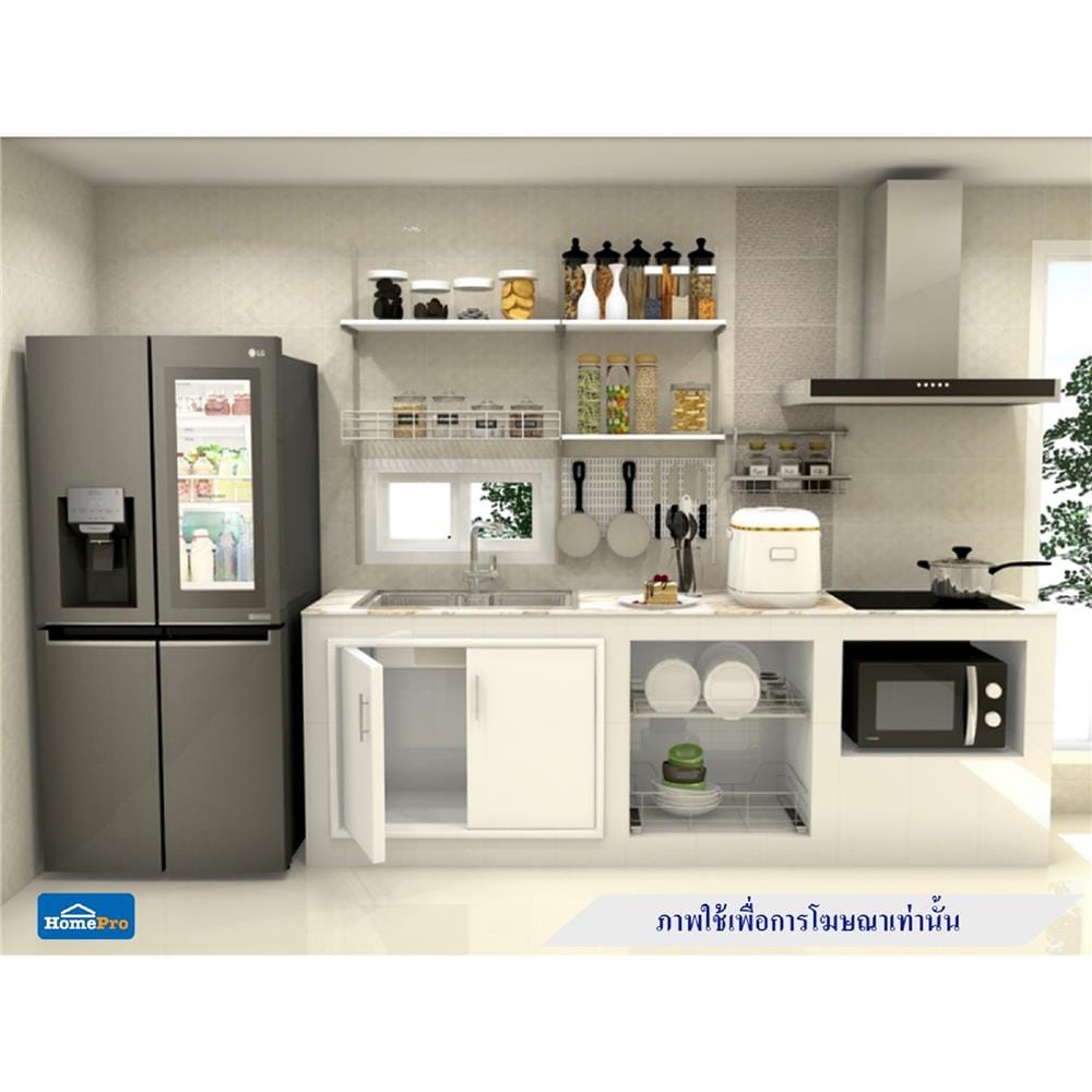 บานซิงค์ KING PLAT-JAD 96x68.8 ซม. สีขาว