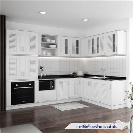 ตู้แขวนบานคู่ ABS KING PLAT-NOVA 90x67.8 ซม. สีขาว_4