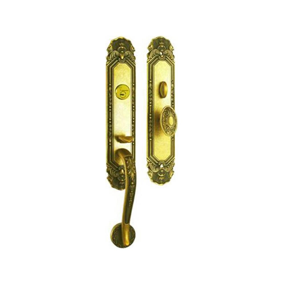 ชุดมือจับก้านโยกหลอก (DUMMY MORTISE)  MUL-T-LOCK 6388 สีทองเหลืองรมดำ