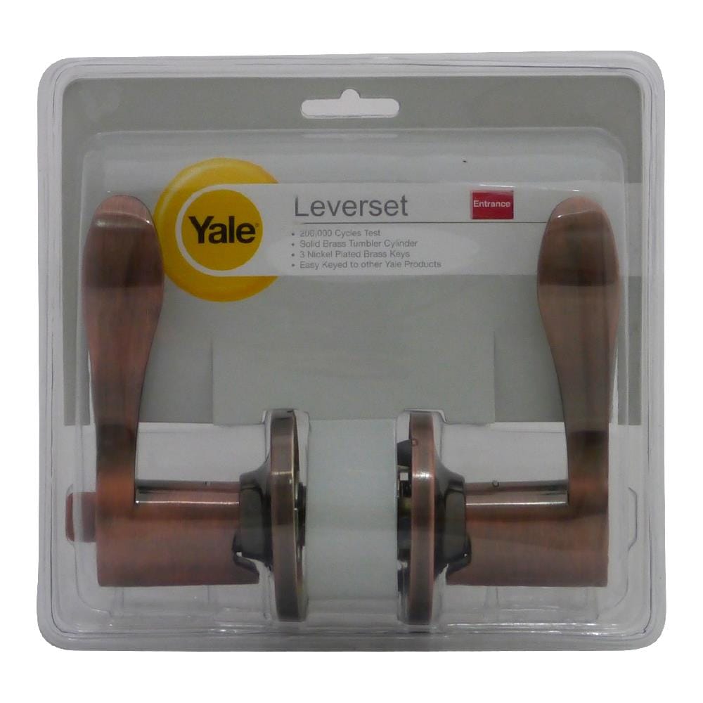 มือจับก้านโยก YALE L5317 US11 สีทองแดงรมดำ