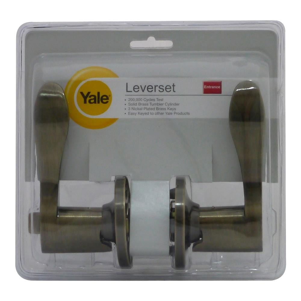 มือจับก้านโยก YALE L5317 US5 สีทองเหลืองรมดำ