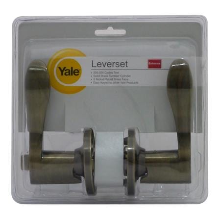 มือจับก้านโยก YALE L5317 US5 สีทองเหลืองรมดำ_0