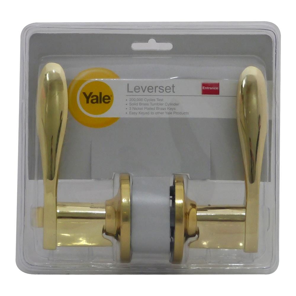 มือจับก้านโยก YALE L5327 US3 สีทอง