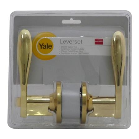 มือจับก้านโยก YALE L5327 US3 สีทอง_0