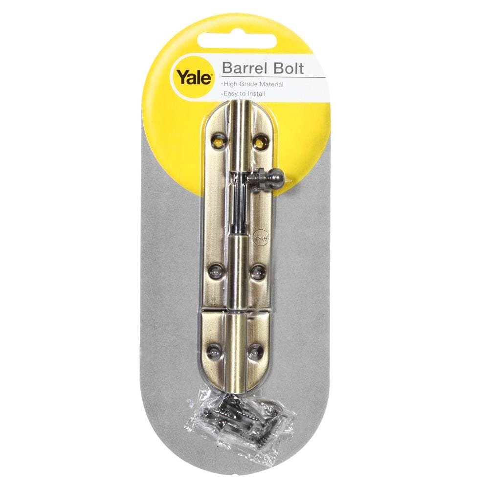 กลอนทั่วไป YALE BA-90704 4 นิ้ว สีทองเหลืองรมดำ