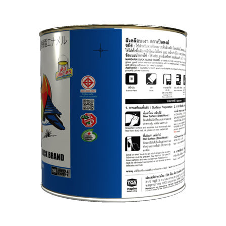 สีน้ำมัน ชนิดเงา TOA MANDARIN DUCK BRAND M259 สีน้ำตาล  1 แกลลอน_1