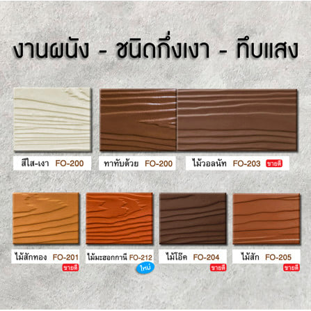 สีทาไม้ฝาไฟเบอร์ซีเมนต์ ชนิดกึ่งเงา WOODTECT FO-203 สีไม้วอลนัท 1 แกลลอน_6