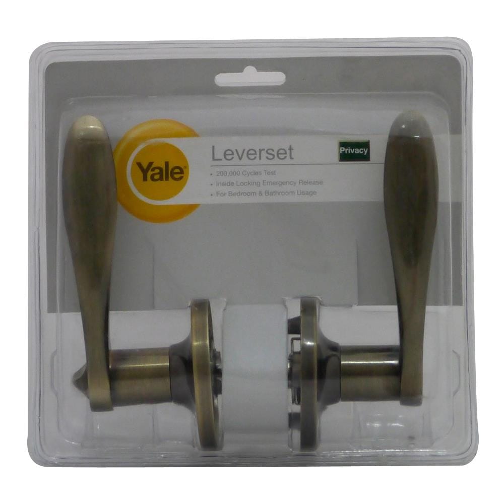 มือจับก้านโยก ห้องน้ำ YALE L5322 US5 สีทองเหลืองรมดำ