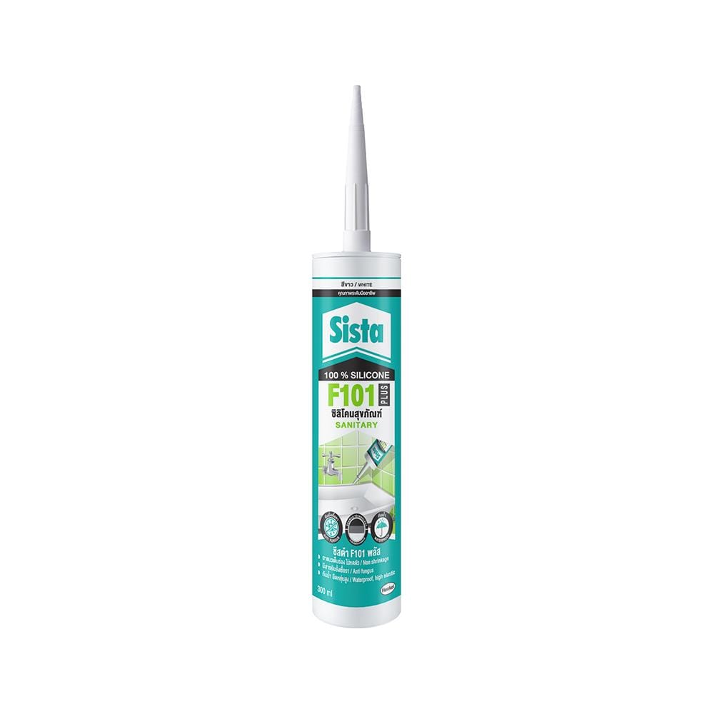 ซิลิโคนอเนกประสงค์ SISTA F101 PLUS 300 มล. สีขาว