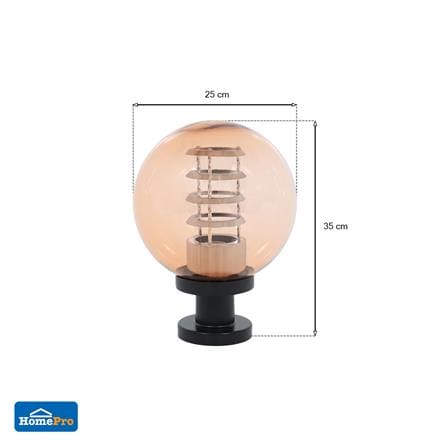 ไฟหัวเสา CARINI HL801-250SK สีดำ_6