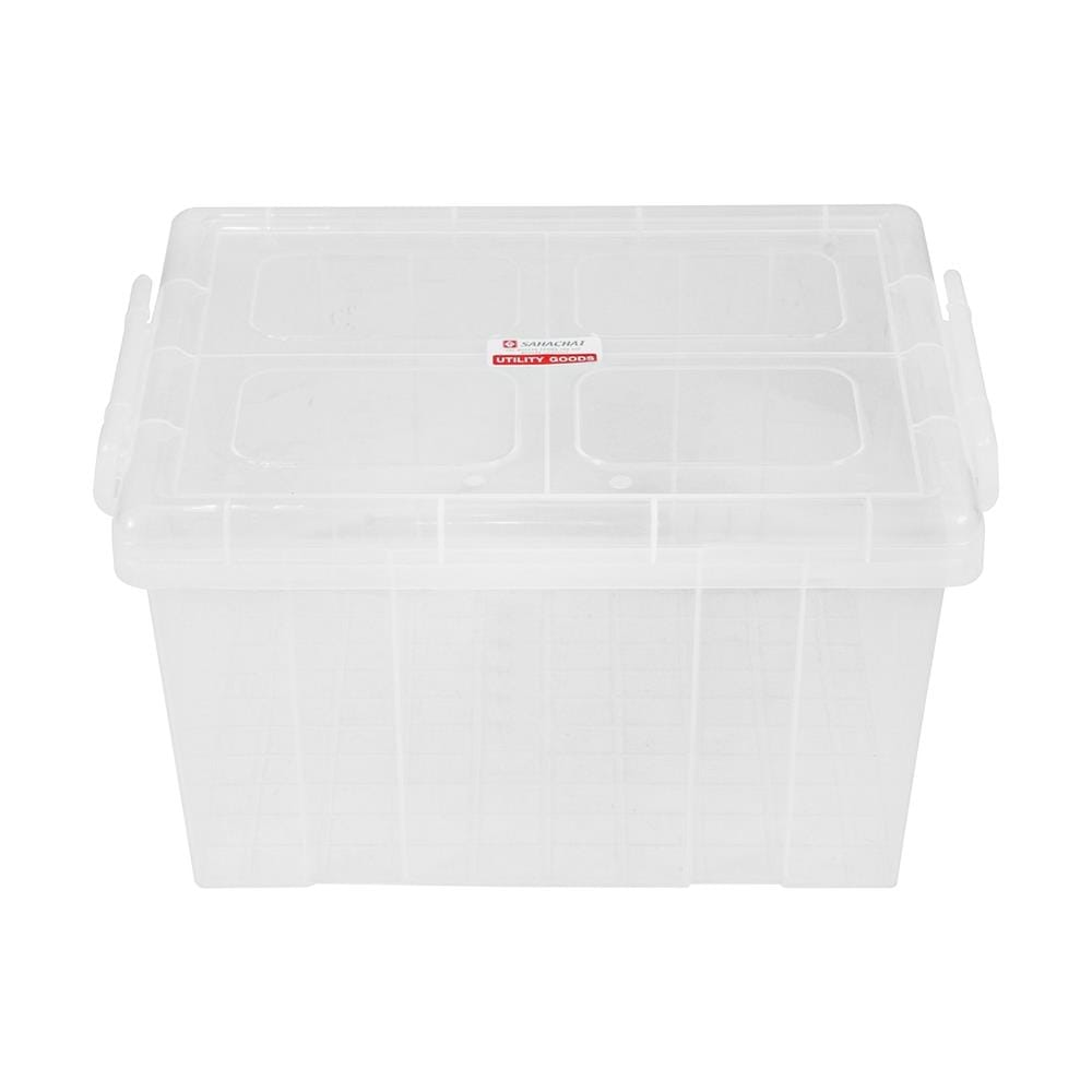 กล่องเก็บของ ฝาล็อค G-WARE 1404 20 ลิตร สีใส