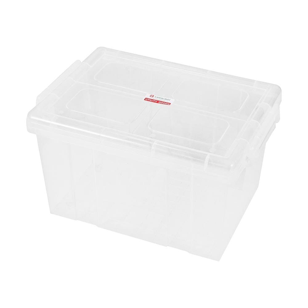 กล่องเก็บของ ฝาล็อค G-WARE 1404 20 ลิตร สีใส