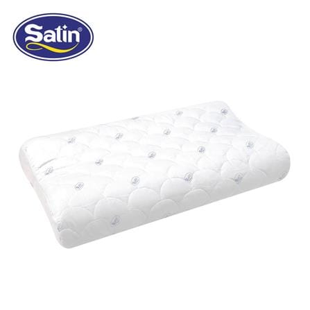 หมอนสุขภาพ โฟม SATIN CONTOUR 14.5x23 นิ้ว สีขาว_0