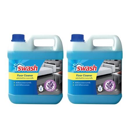 น้ำยาทำความสะอาดพื้น SWASH 4,000 มล. แพ็กคู่ LAVENDER_0