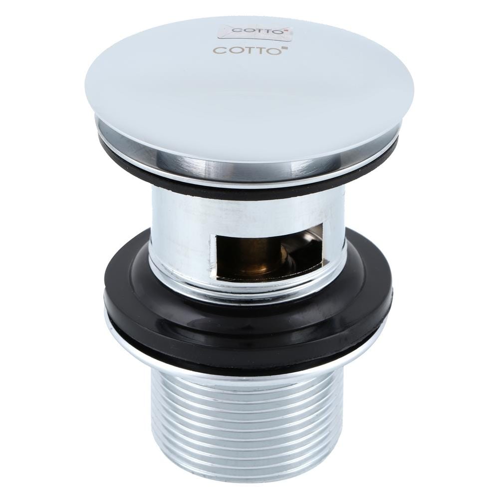 สะดืออ่างล้างหน้าแบบกด COTTO CT665(HM) สีโครม